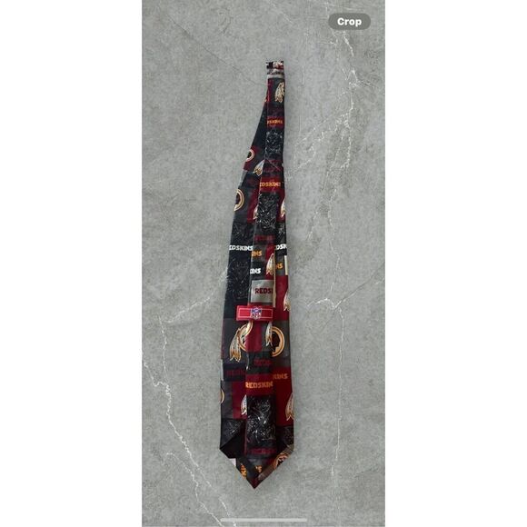Ralph Marlin & Co. Mens Multicolor Washington Red Skin Block & Play Neck Tie - Picture 13 of 16
